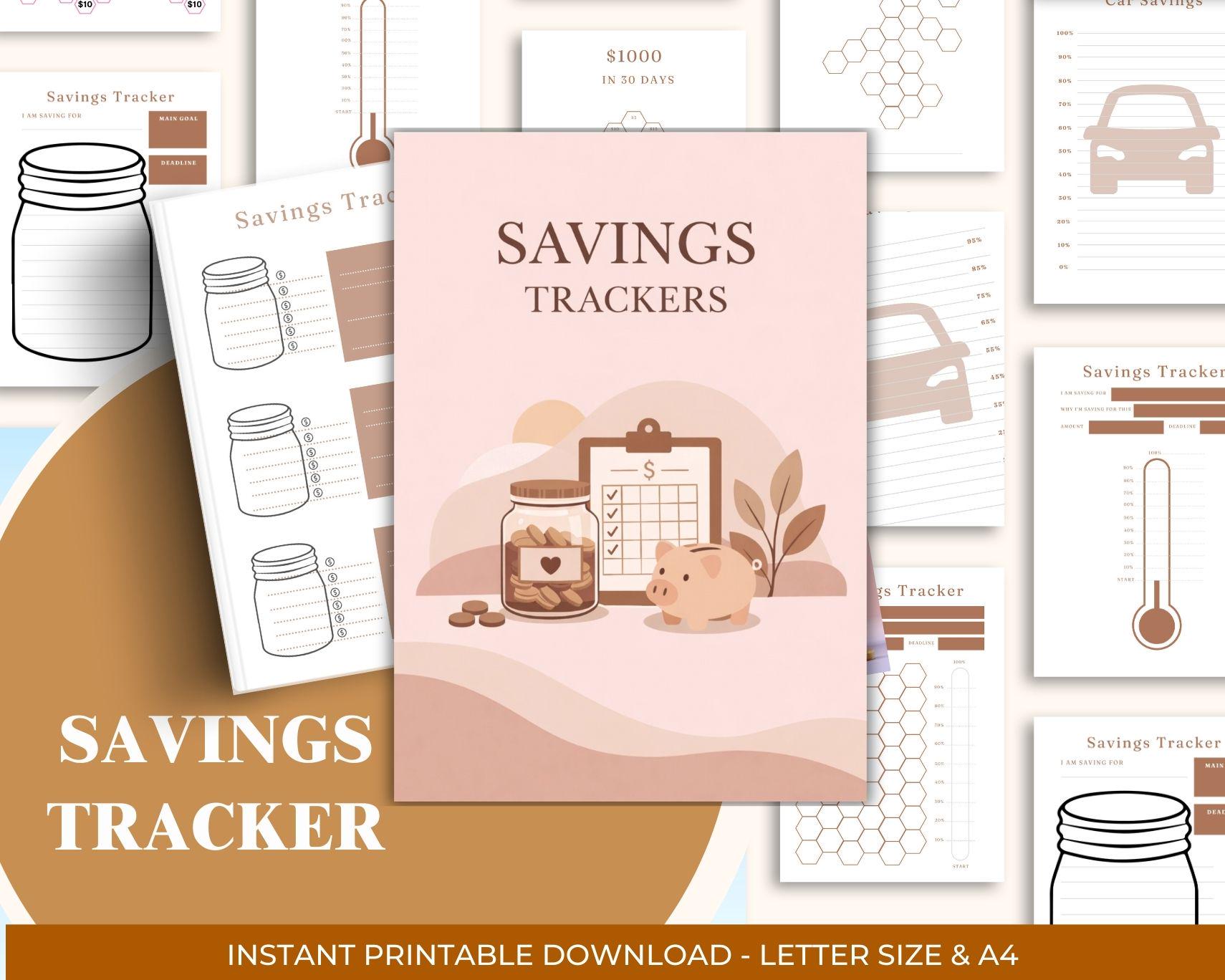 Saving Money Checklist.pdf Savings Tracker Printable, Budget Planner PDF, Money Saving Challenge ...