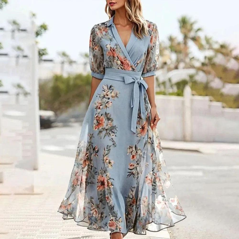 sachin and babi light blue dress Cocktail Dresses: What Are They and How Should You Style Them?! | The  Fashionable Housewife main image 1