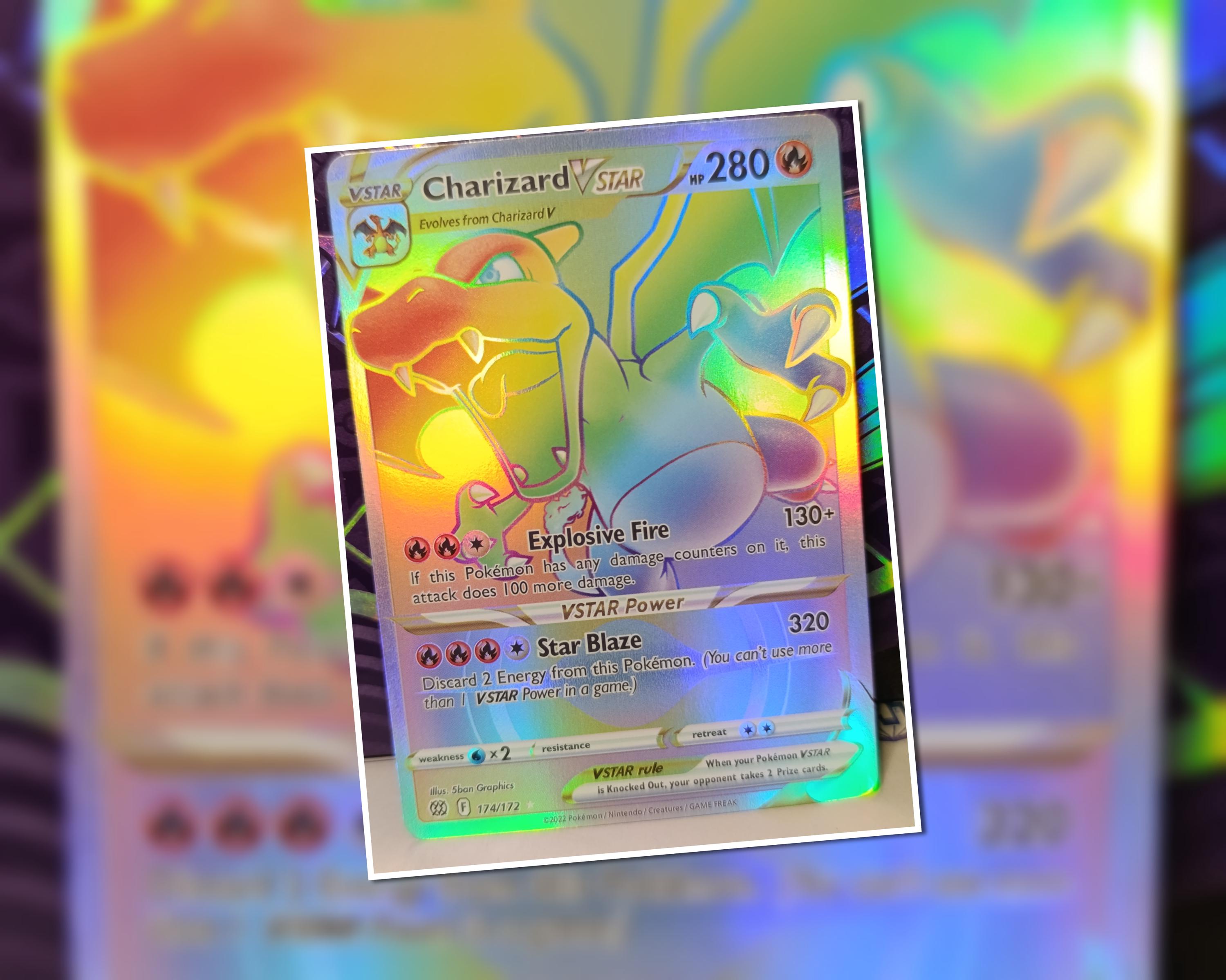 how much is the rainbow charizard pokemon card worth Rare Gold Vmax have for your premier collection. charizard vstar rainbow Pokemon New