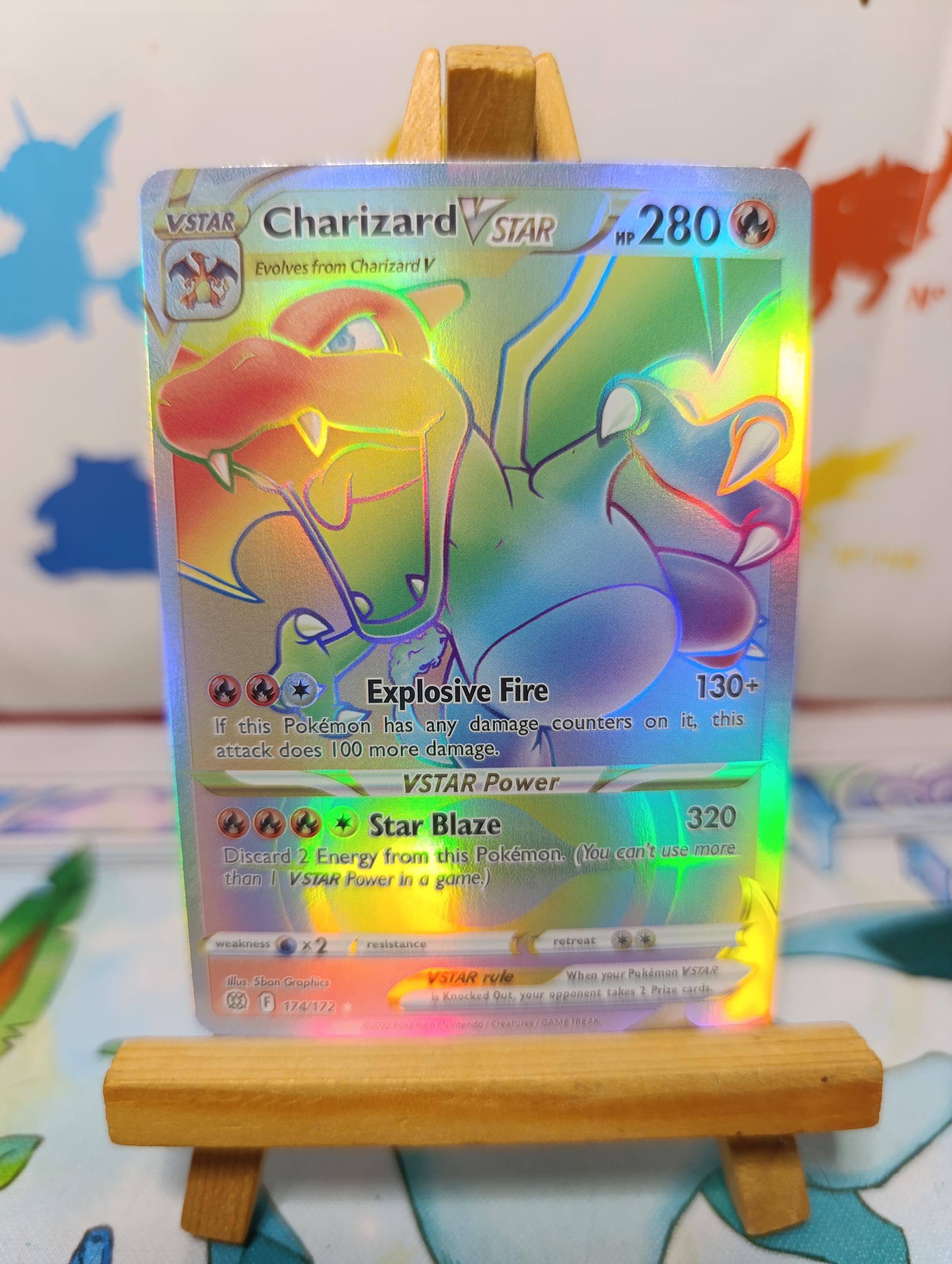 pokemon card charizard gx rainbow rare Burning Shadows 150/147 PSA 9 TBC Games It comes protected in a magnetic acrylic case Pokemon Burning Shadows Charizard GX