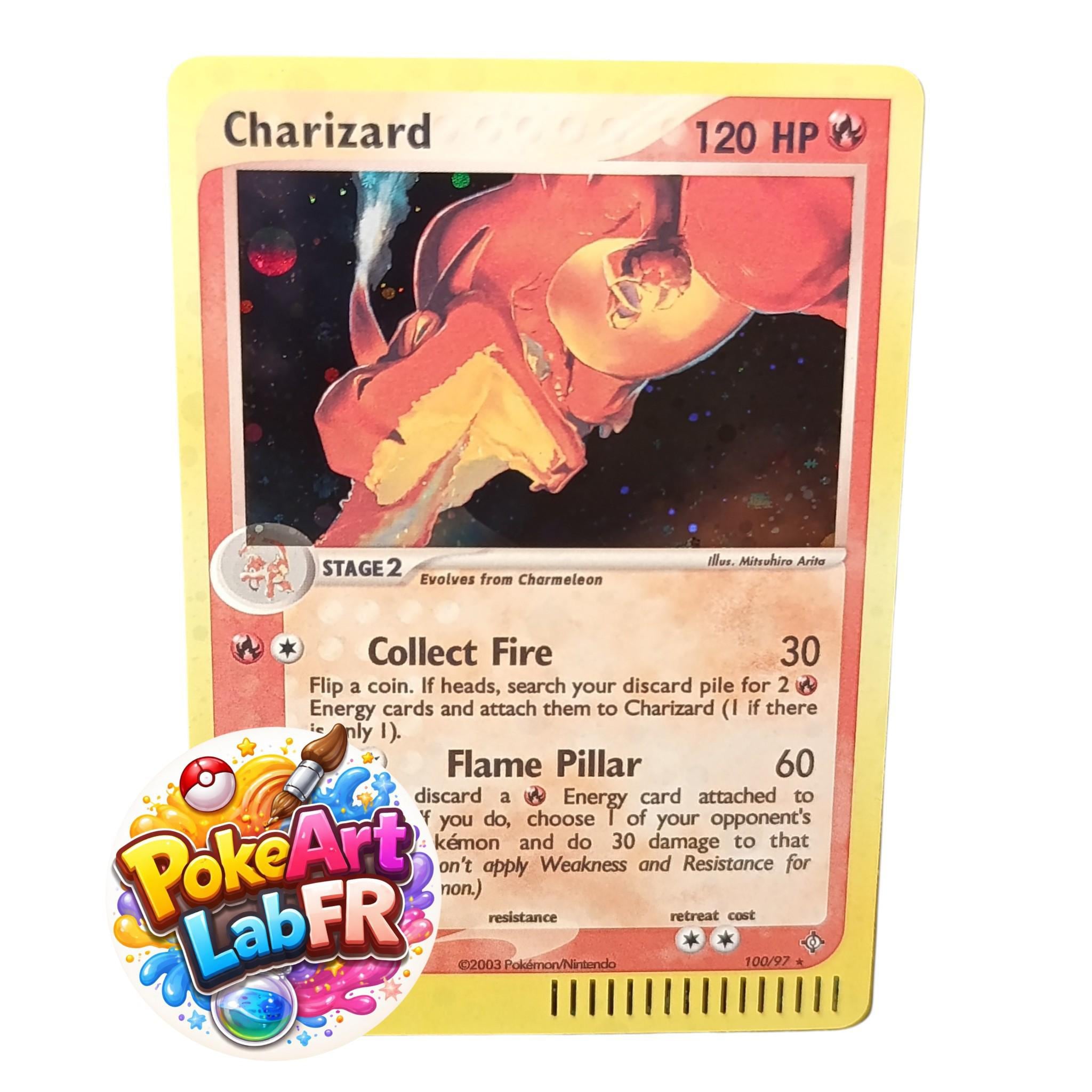 2003 charizard pokemon card Graded: JP #54 Meiji Chocolate Promo (2003) Beckett – Double Infinity Gaming All cards will be carefully packed for safe transit 2003 POKEMON SKYRIDGE BOX TOPPER