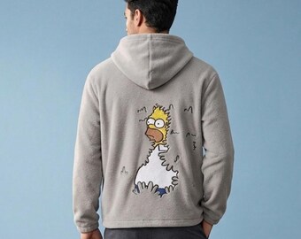 Unisex Oversized Hoodie, Streetwear Graphic Hoodie, Cosplay  Hoodie, Anime Sweatshirt, Casual Cozy Hoodie Jacket, Simpsons Hoodie Jacket