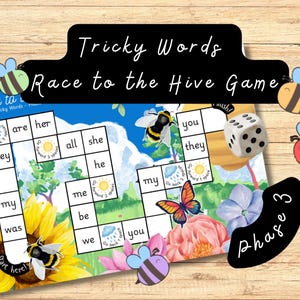 Juego de fonética de palabras difíciles "Carrera hacia la colmena" - Fase 3