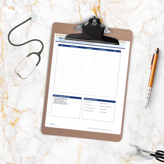 Medication Worksheet for Nurses | Nursing Student Medication Organizer | Printable Med Tracker PDF
