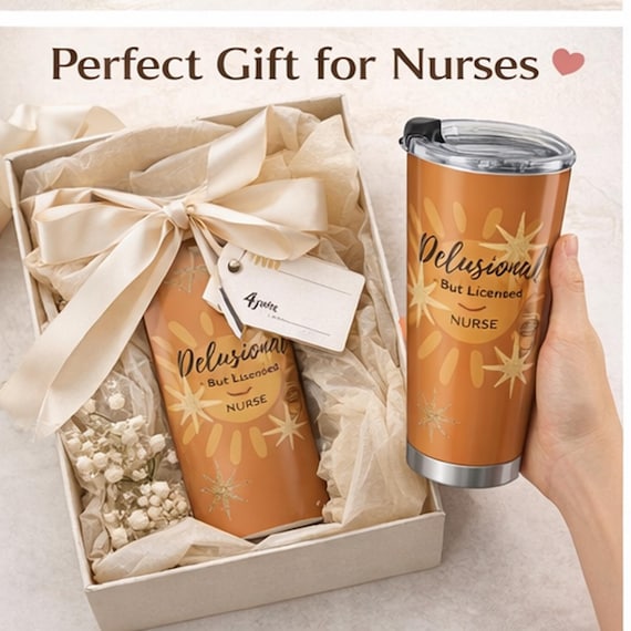 Nurse Coffee Cup Tumbler 20oz | Delusional Nurse Travel Mug
