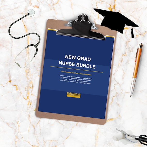 New Grad Nurse Bundle | Nursing School Survival Kit | Nurse Brain Sheets & Cheat Sheets | New Nurse Digital Download Bundle