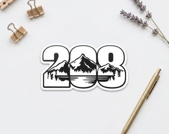 Mountain Lake Vinyl Sticker – Funny Idaho Pride Outdoors Pacific Northwest Decal