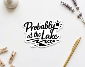 Lake Life Vinyl Sticker – Funny Adventure Summer Outdoors Waterproof Decal