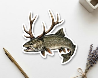 Bull Trout Sticker – Freshwater fishing decal, angler gift for fisherman, cooler, Tackle Box