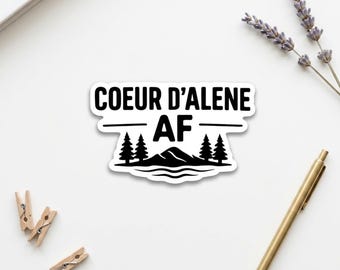 Mountain Vinyl Sticker – Funny Lake Pride Idaho Adventure Outdoors Decal