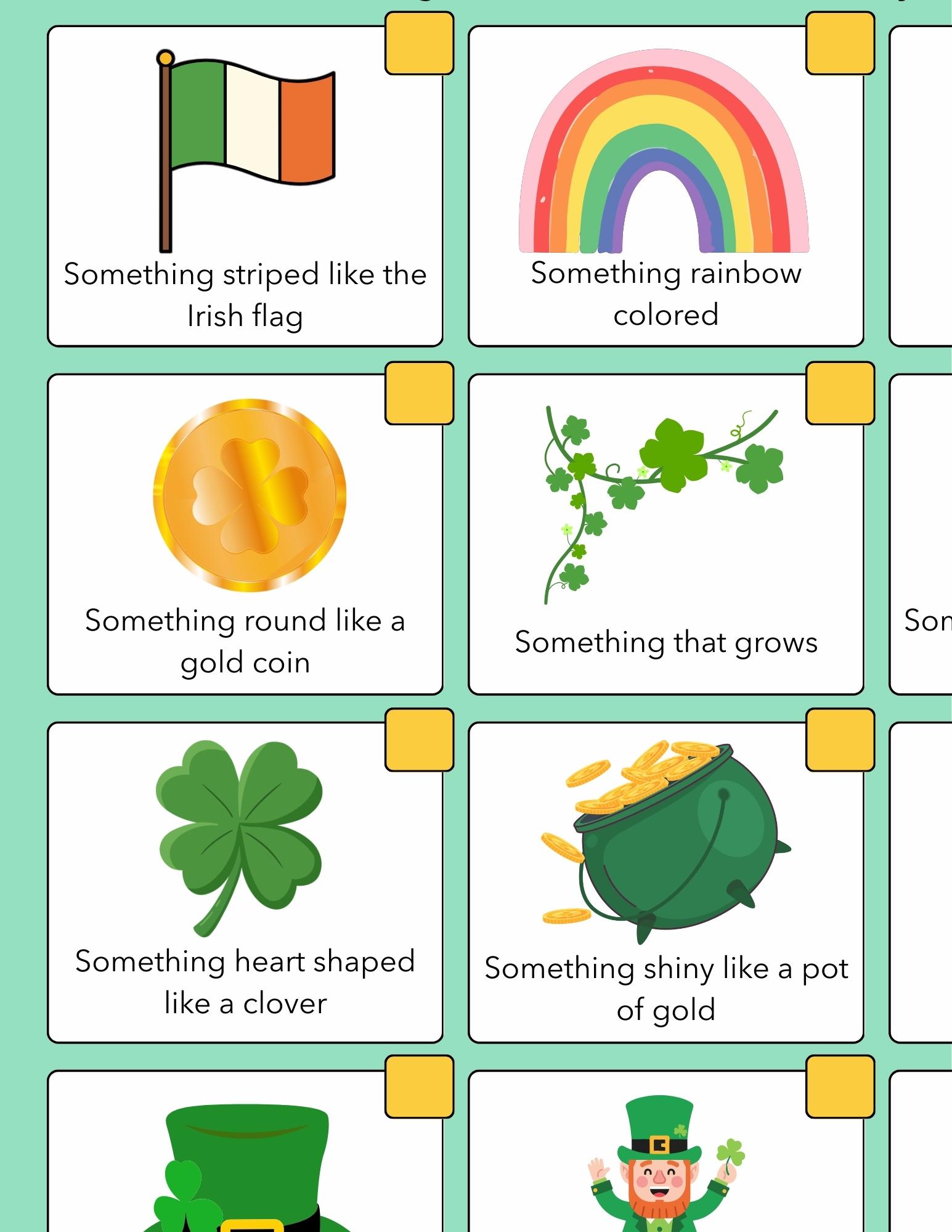 St Patricks Day Scavenger Hunt Printable for Kids, Classroom Activity ...