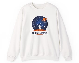 Mission Patch Orbital Design Sweatshirt | Space Silhouette, Starfield