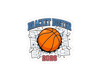 Bracket Buster Basketball Sticker | college tournament, gameday hoops