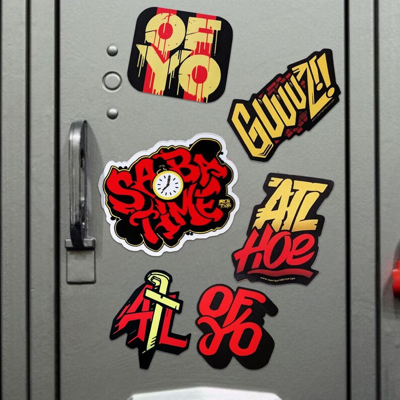 ATL Sticker Pack | Water-resistant Die-cut Vinyls (set of 6) - Etsy