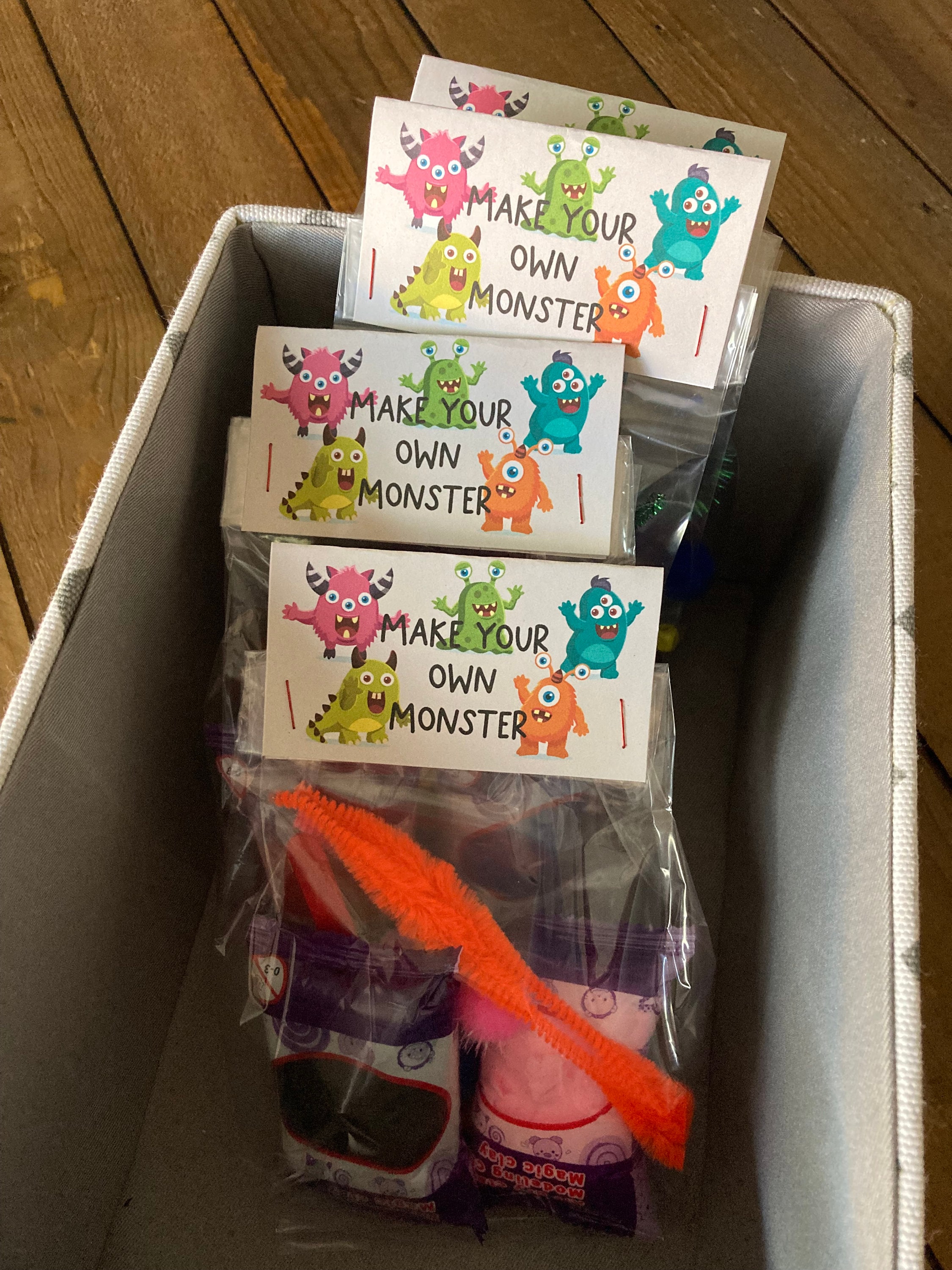 Make Your Own Monster Printable Party Favor Tags (.pdf Printable) - Etsy