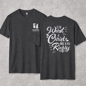 Colossians 3:16 Shirt Christian Bible Verse T Shirt Faith Scripture Tee