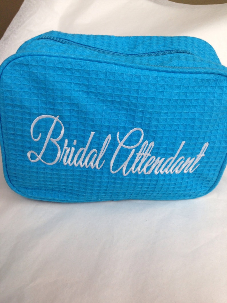 Personalized Embroidered Cosmetic Bag Large Makeup Bag Etsy