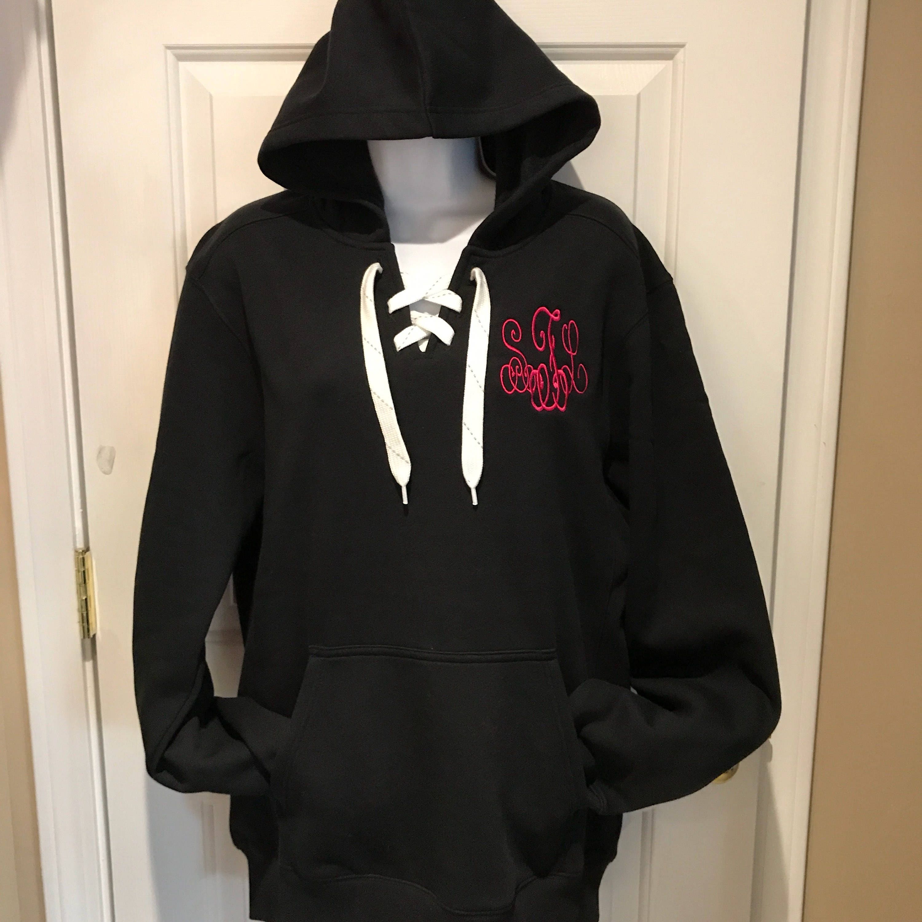 Hockey Grandma Lace-Up Hoodie - More Hoodie Color Options – Unique Boutique