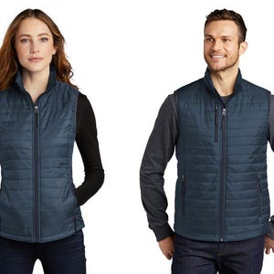 Ladies or Men&#39;s  Vest, Packable Puffy Vests Nurse Vest, Nurse RN, LPN,  - Custom RN Nurse Zip Up Vest With Pocket puffy