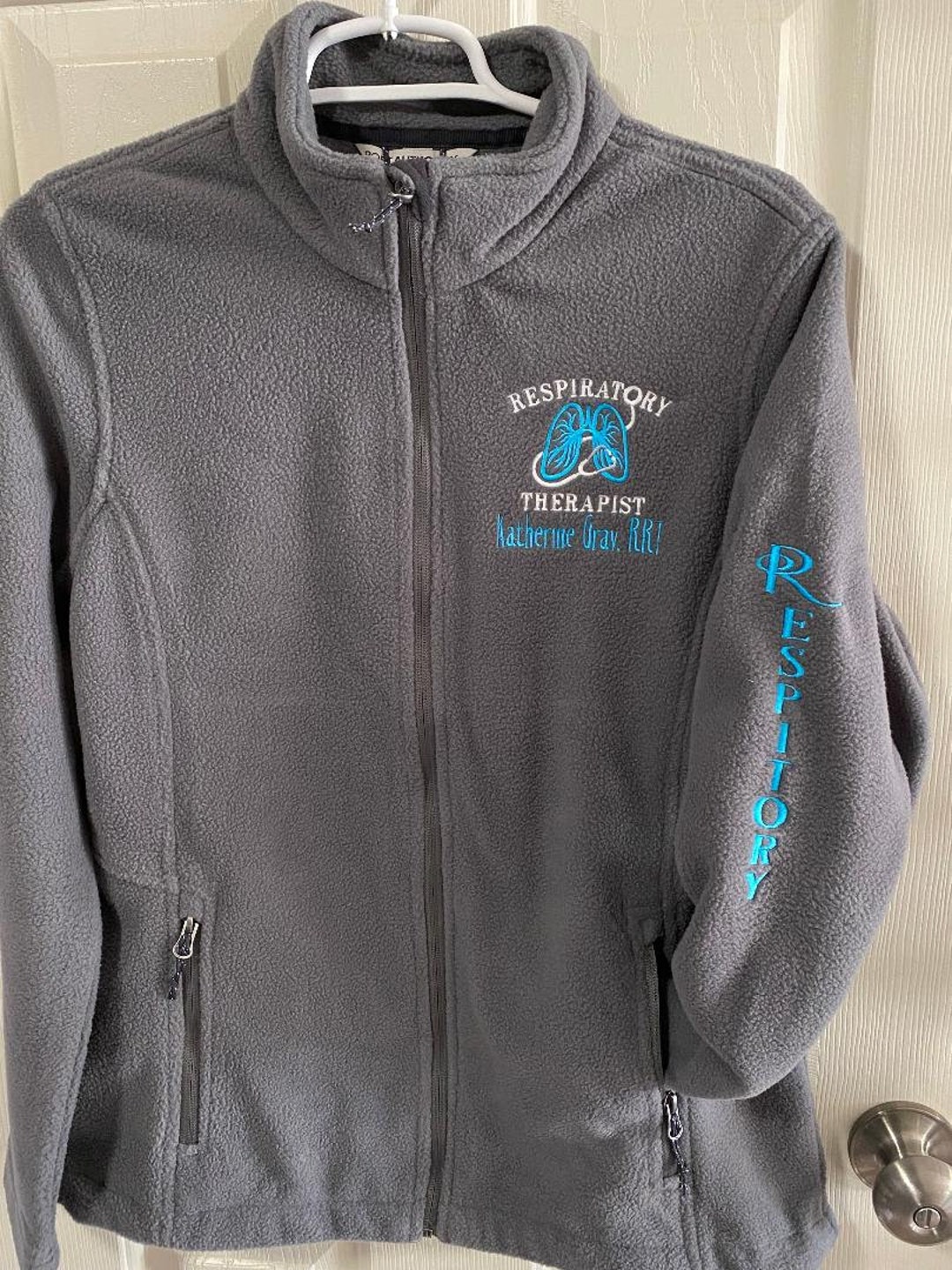 Radiology Jacket, Embroidered Medical Full Zip Jacket, Arm Department