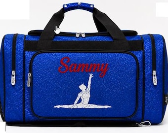 Personalized Glitter Duffel Bag: Dance, Cheer, Gym - Men's Gymnastics bag