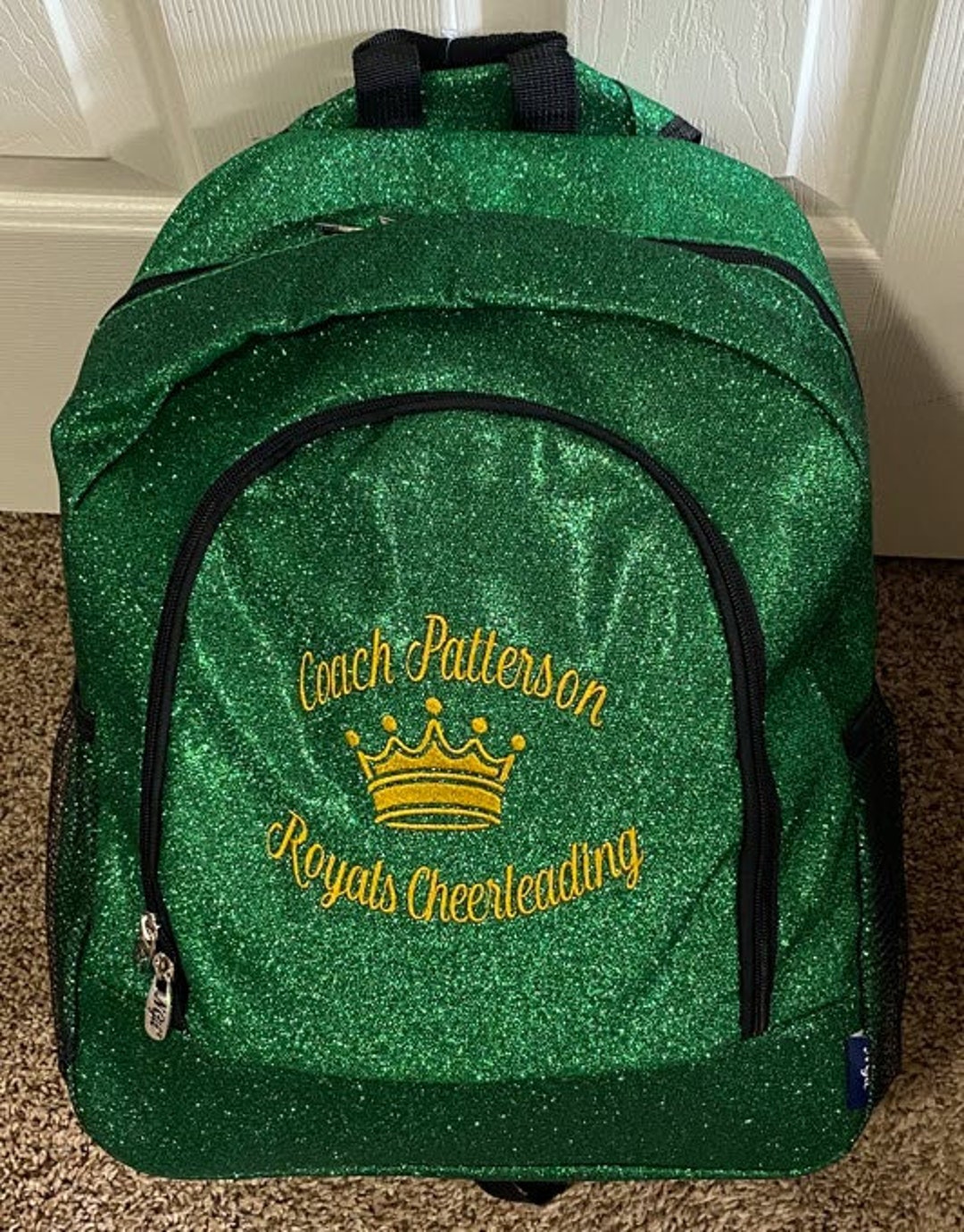 Personalized Embroidered LARGE GLITTER Backpack Monogrammed Etsy