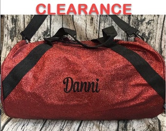 Glitter Duffel Bag, Cheer Barrel Bag, Glitter Gym Bag, Custom Embroidered Duffel Bag, Monogrammed Glitter Duffel, Personalize Gymnastics bag