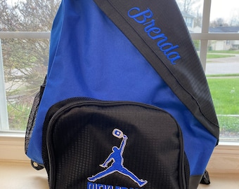 Bestickte Pickleball-Tasche mit Namen, personalisierte Monogramm-Schultertasche