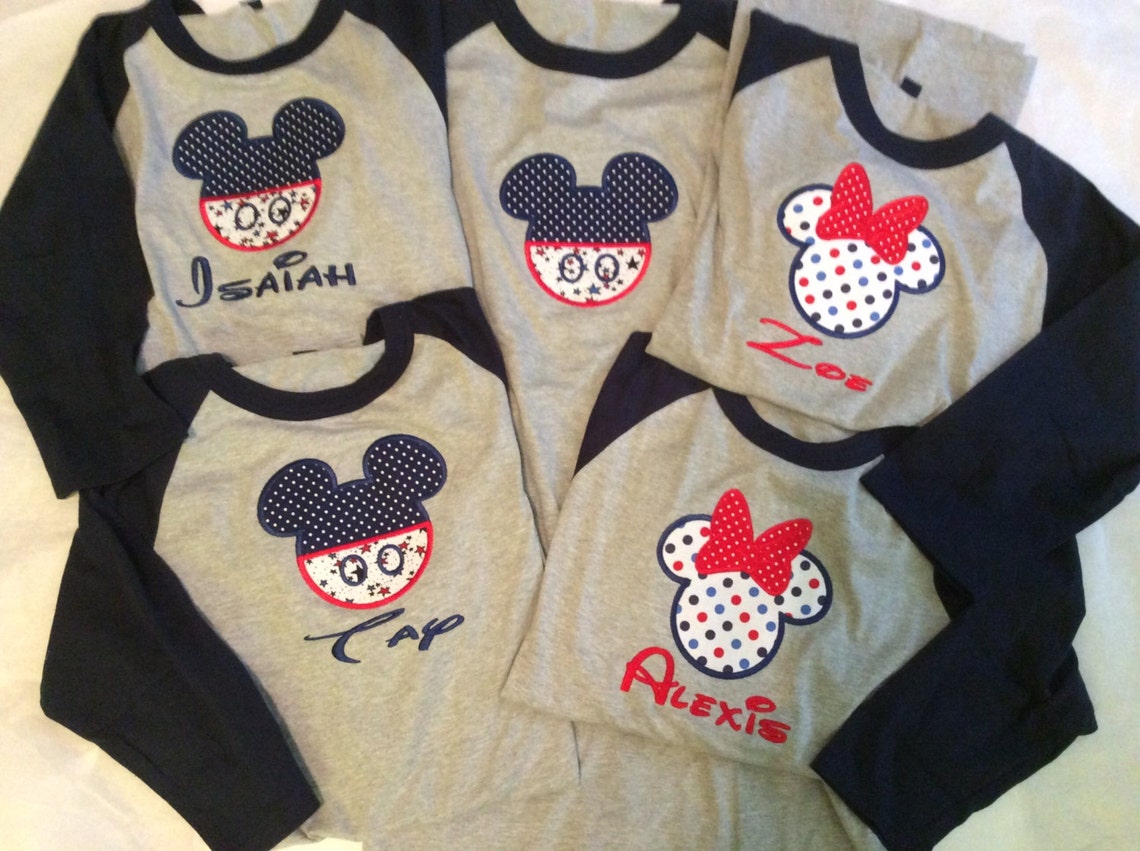 Personalized Custom embroidered Disney Vacation Shirts for the Etsy