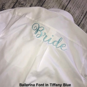 Monogram Bride Oxford Shirt,  Personalize button down shirts