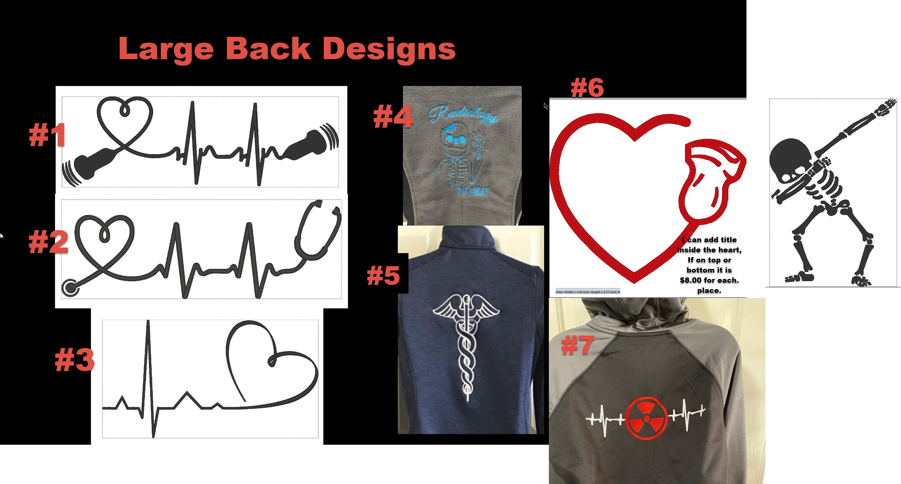 Radiology Jacket Color Block Embroidered Medical Full Zip Etsy