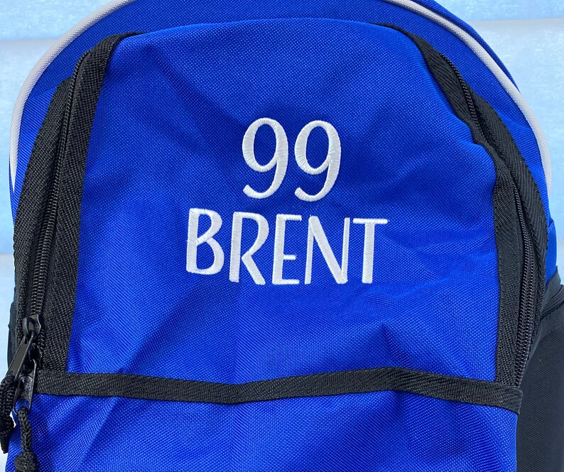 Embroidered Soccer Bag W/name Soccer Ball Soccer Backpack Etsy