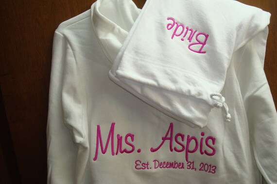 white bride tracksuit