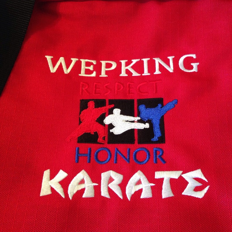 Karate Gear Bag Custom Duffle Bag Martial Arts Large Etsy