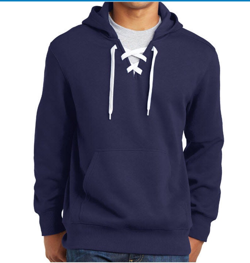 NEW Monogram Lace up Hockey Sweatshirt Cheer Spirt Hoodie Etsy