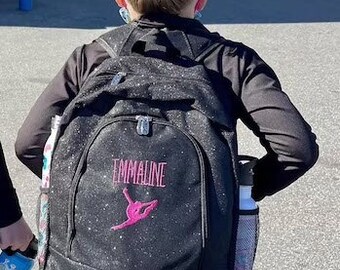 Personalised Backpack Girls ANY NAME in Glitter Back To School Bag Cute #BPCA Personalised Backpack Girls ANY NAME in Glitter Back To School Bag Cute #BPCA