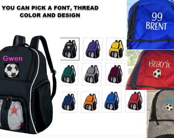 Soccer Backpack with Name: Personalized Sports Bag