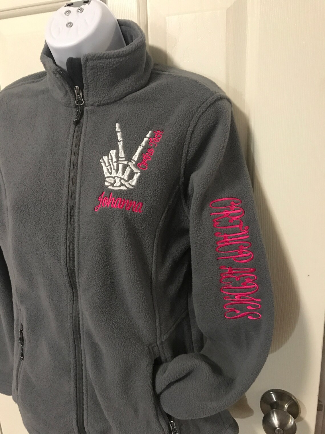 Radiology Colorblock Jacket Embroidered Medical Full Zip Etsy