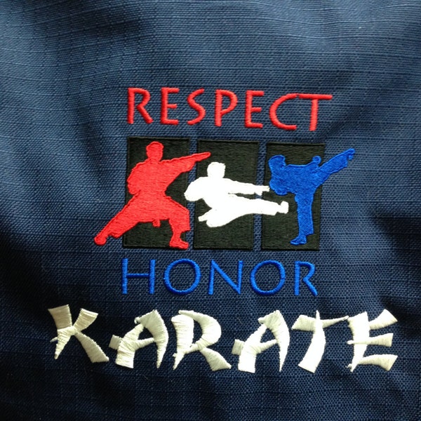 Karate, Gear Bag, Custom Duffle Bag,   Martial Arts,  Large Duffle, Add Your  Name and number for FREE