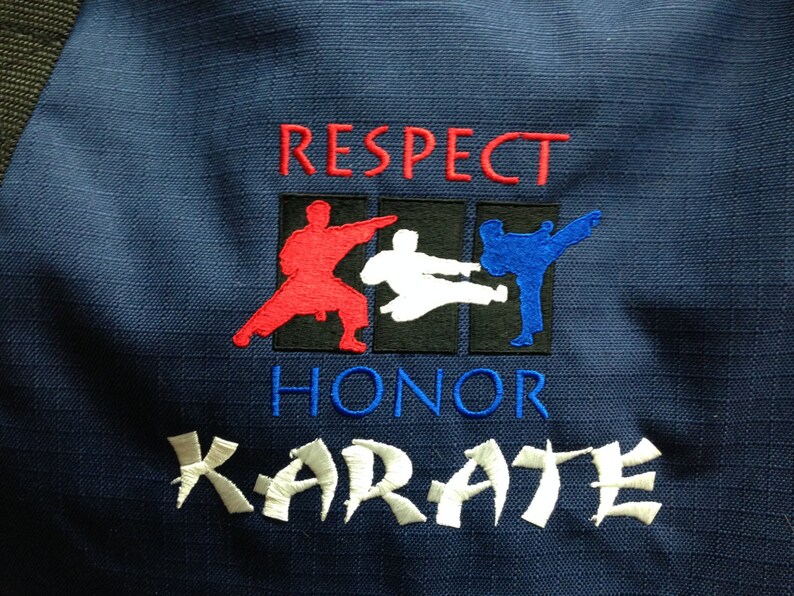 Karate Gear Bag Custom Duffle Bag Martial Arts Large Etsy