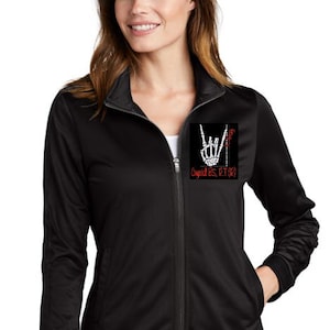 X-Ray Skeleton Hand Radiology Track jacket, Radiology Technologist, X-Ray Tech, Occupational Jacket, Rad Tech, Graduation gift, Rocker Hand