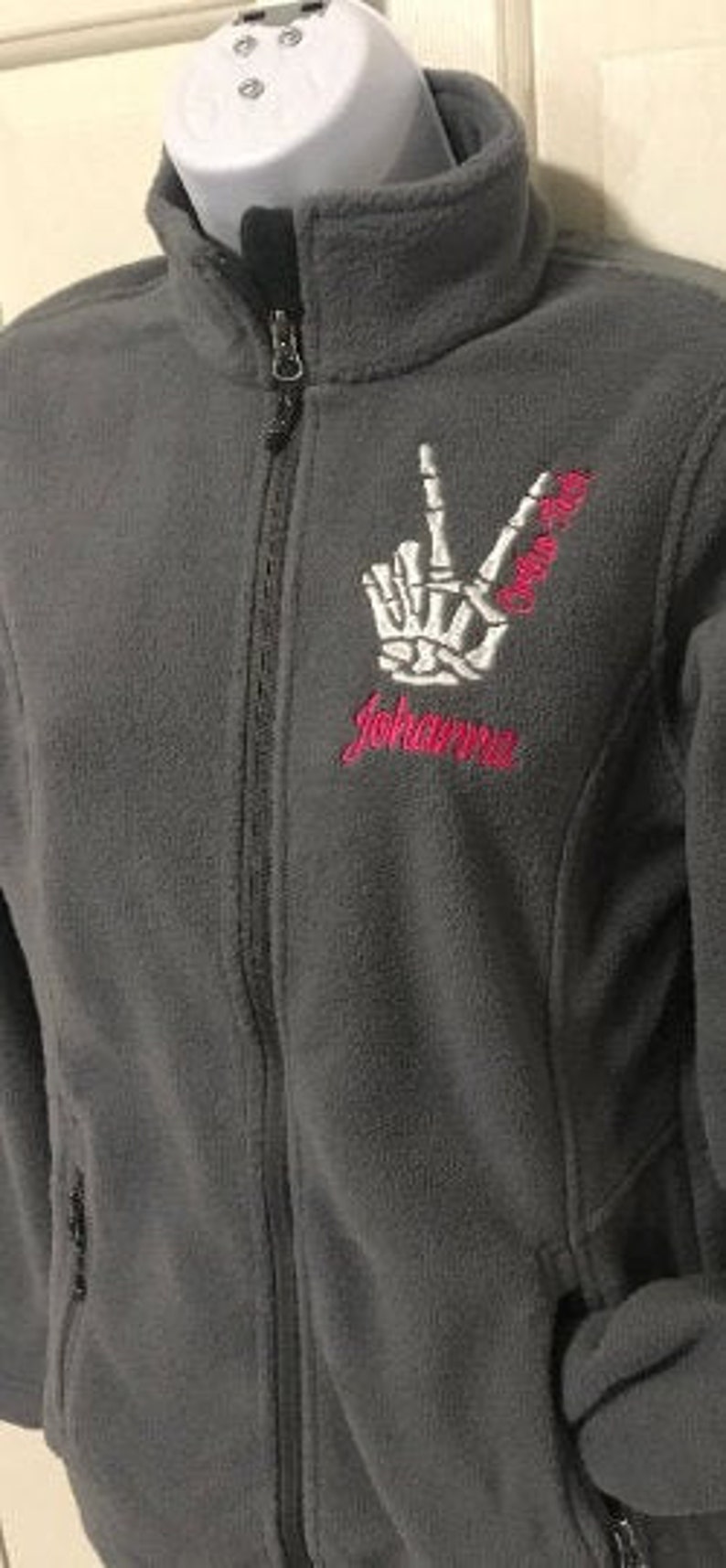 Personalized Nurse Fleece Jacket Embroidery Phlebotomist Etsy