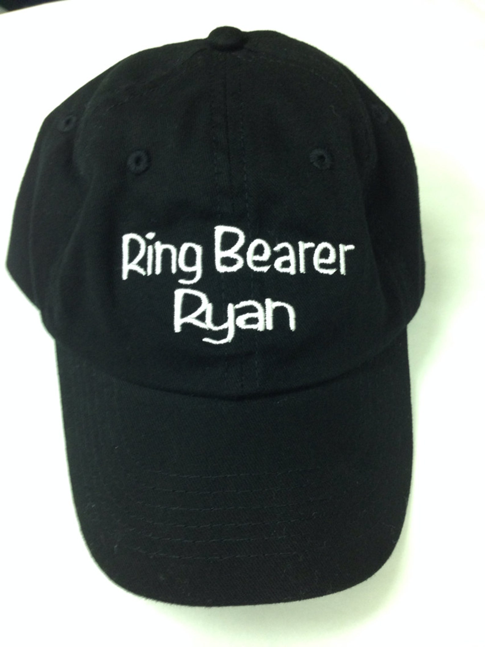 Ring Bearer Hat Ring Bearer Black Hat Youth Hat With Both Etsy