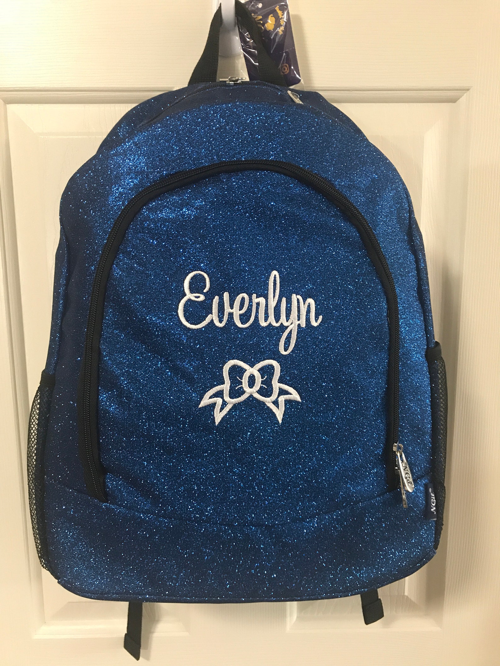 GLITTER Backpack / Monogrammed Girl's Backpack Etsy