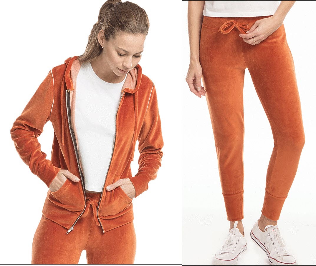 Velour Bride Tracksuit Full zip jacket and pants Velour Etsy