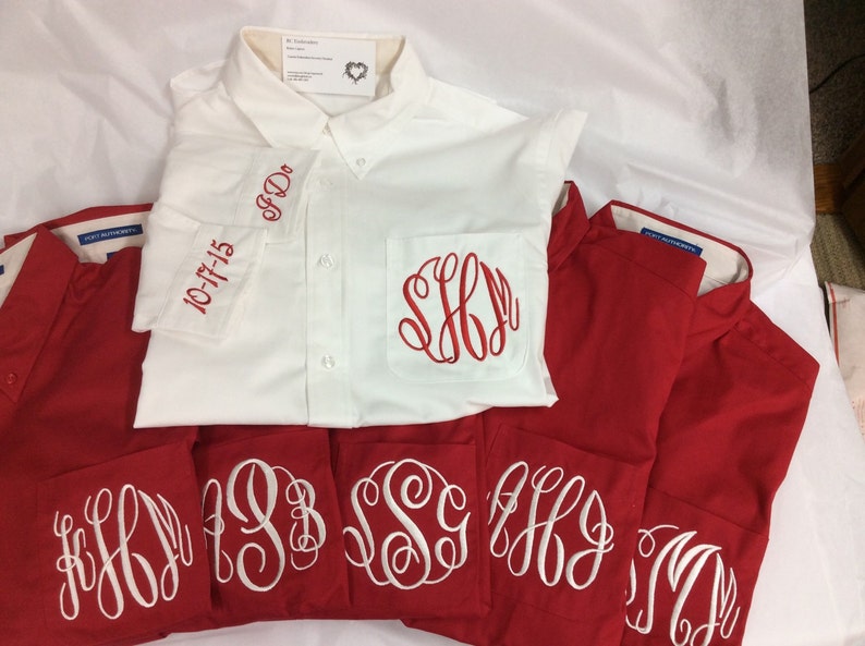 monogrammed oversized shirts