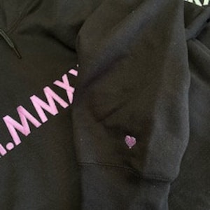 Add on embroidered Sleeve Heart or Initial