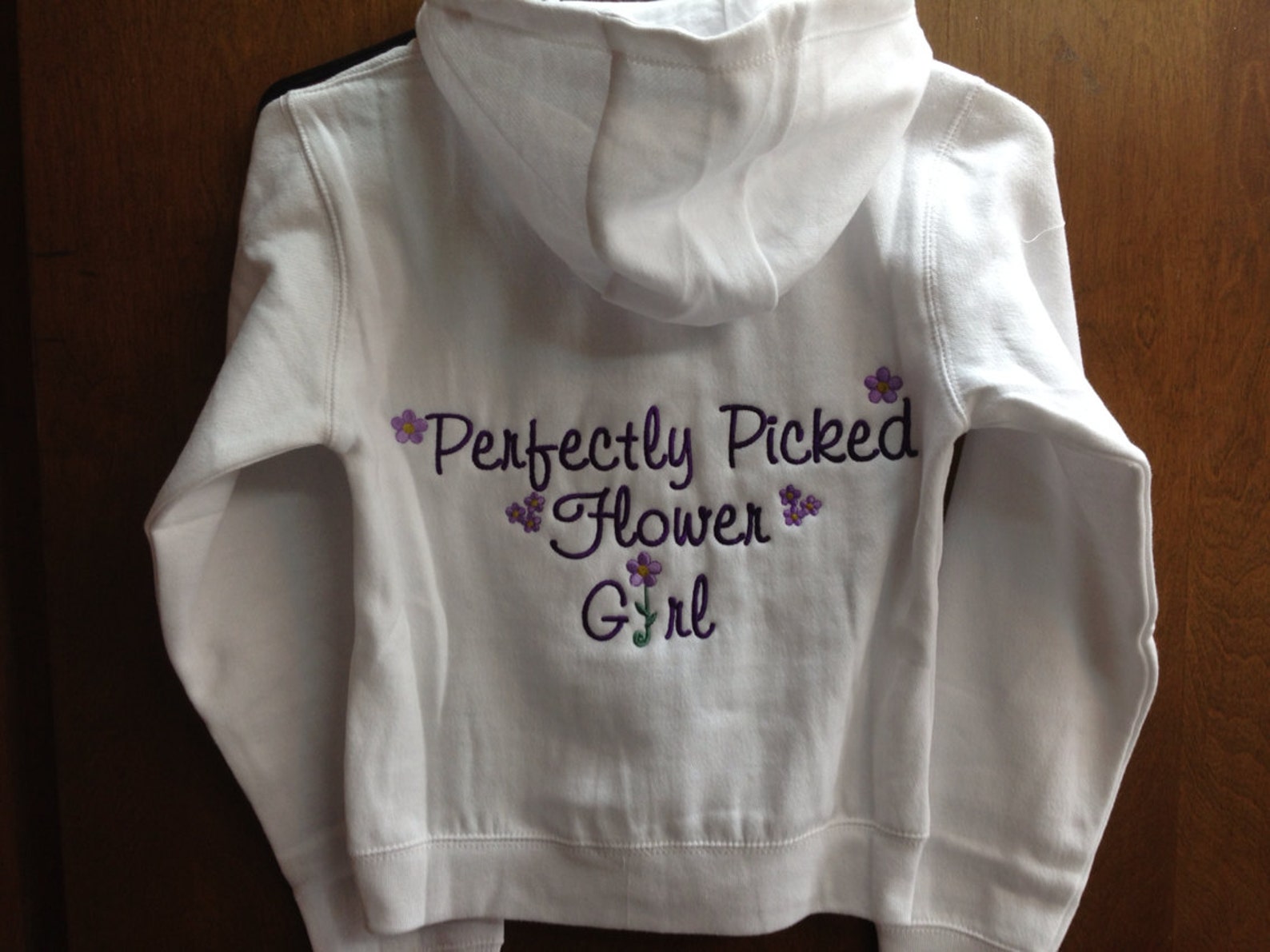 Custom Flower Girl Gift Full Zip up Hoodie Jacket Cover up Etsy