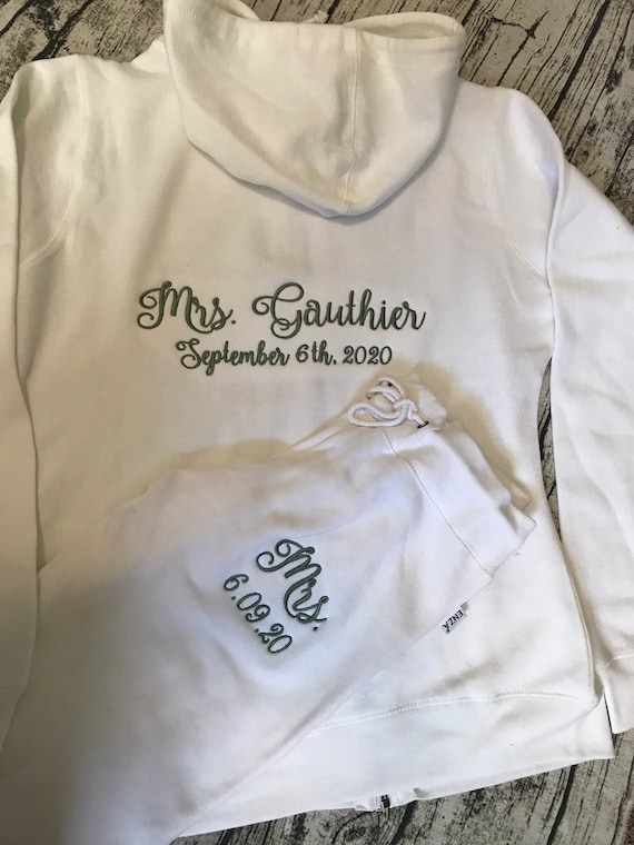 white bride tracksuit