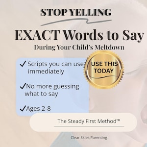 Guiones para rabietas infantiles / Qué decir en lugar de gritar / Guiones de crianza respetuosa para crisis emocionales, golpes y desobediencia (de 2 a 8 años)